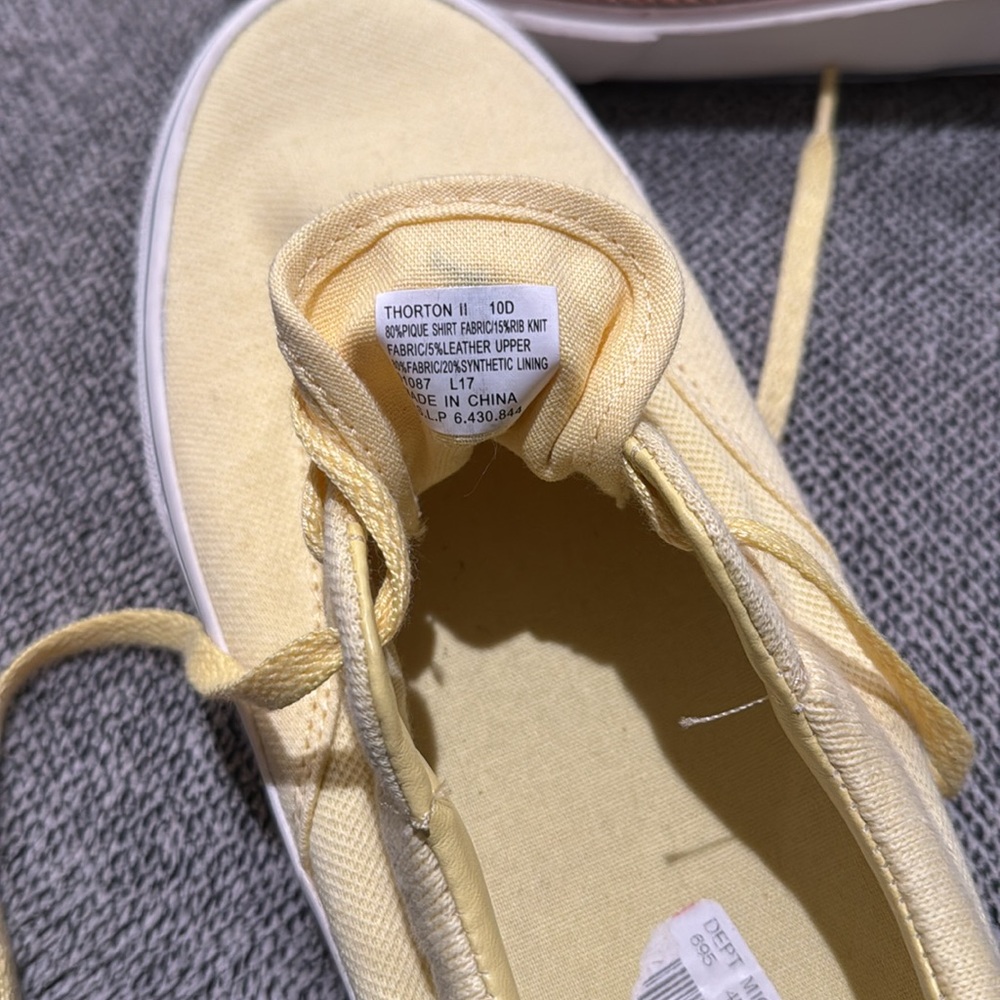 Yellow polo casual shoe. New, never worn. Size 10 - Picture 2 of 6